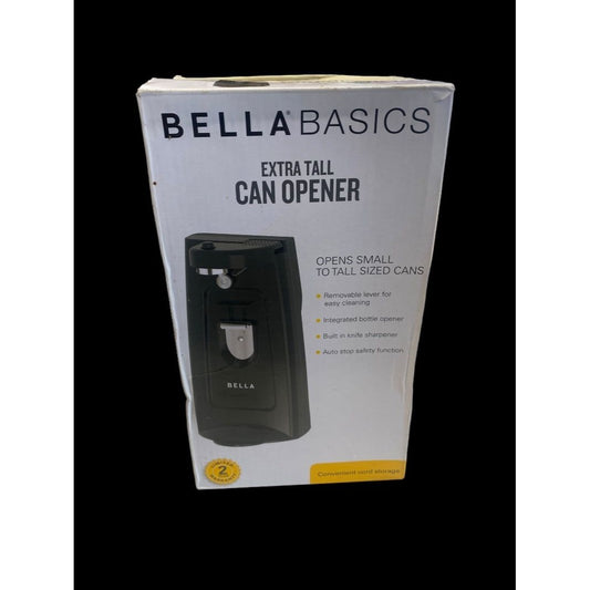Bella Basics Extra Tall Can Opener, Bottle Opener, Knife Sharpener