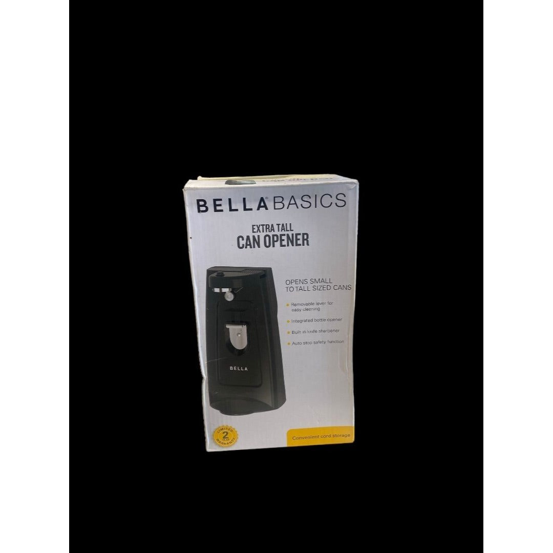 Bella Basics Extra Tall Can Opener, Bottle Opener, Knife Sharpener