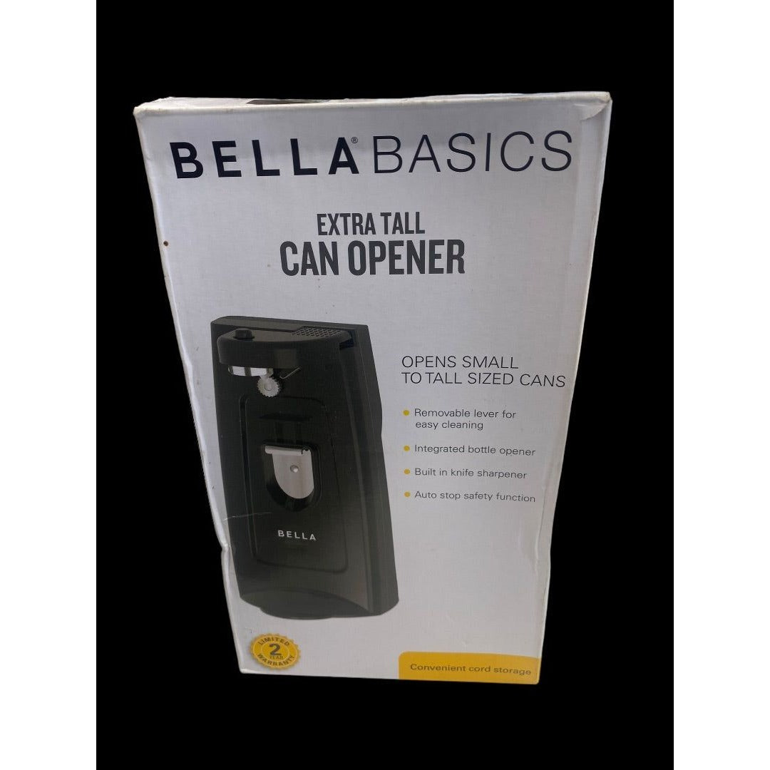 Bella Basics Extra Tall Can Opener, Bottle Opener, Knife Sharpener