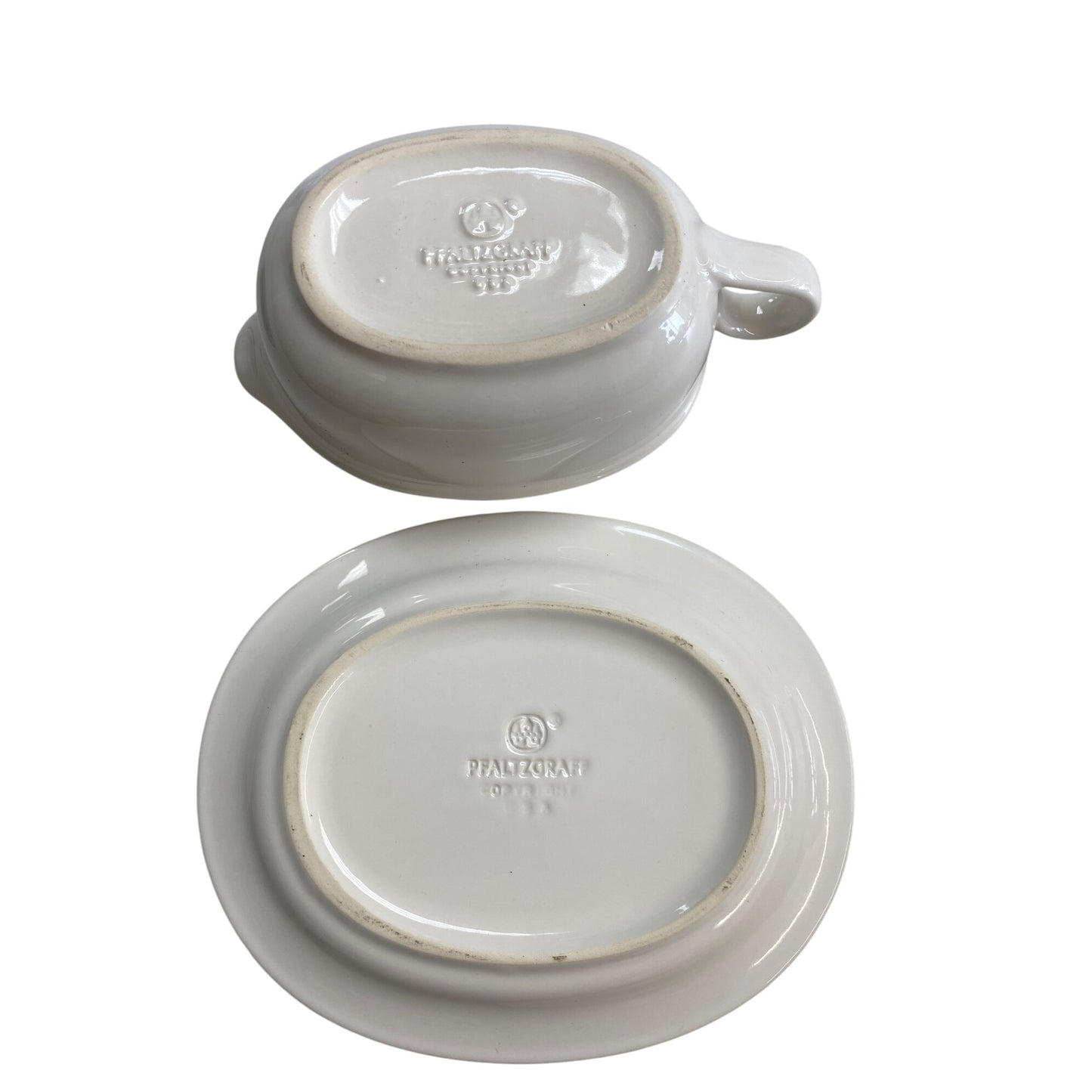 Pfaltzgraff Gravy Boat & Underplate Set