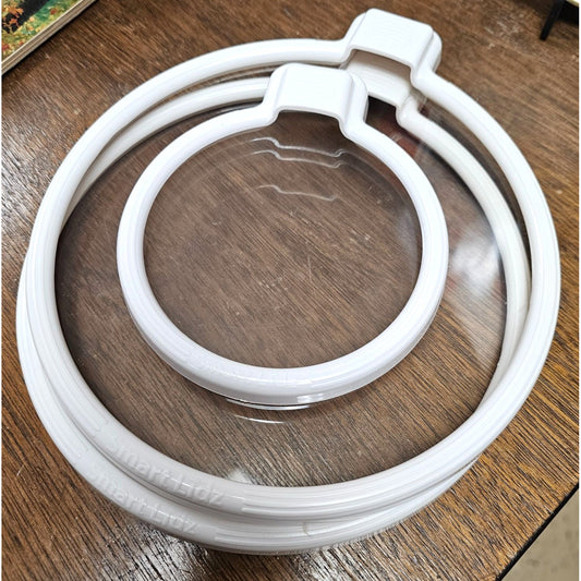 Chef Tonys Smart Lidz Clear & White 3-Piece Set Silicone Seal Lids Bowl Covers