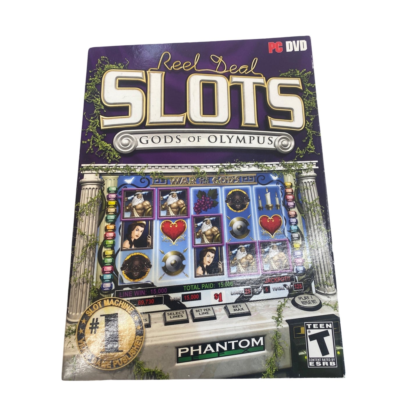 Reel Deal Slots: Gods Of Olympus PC DVD Game By Phantom EFX