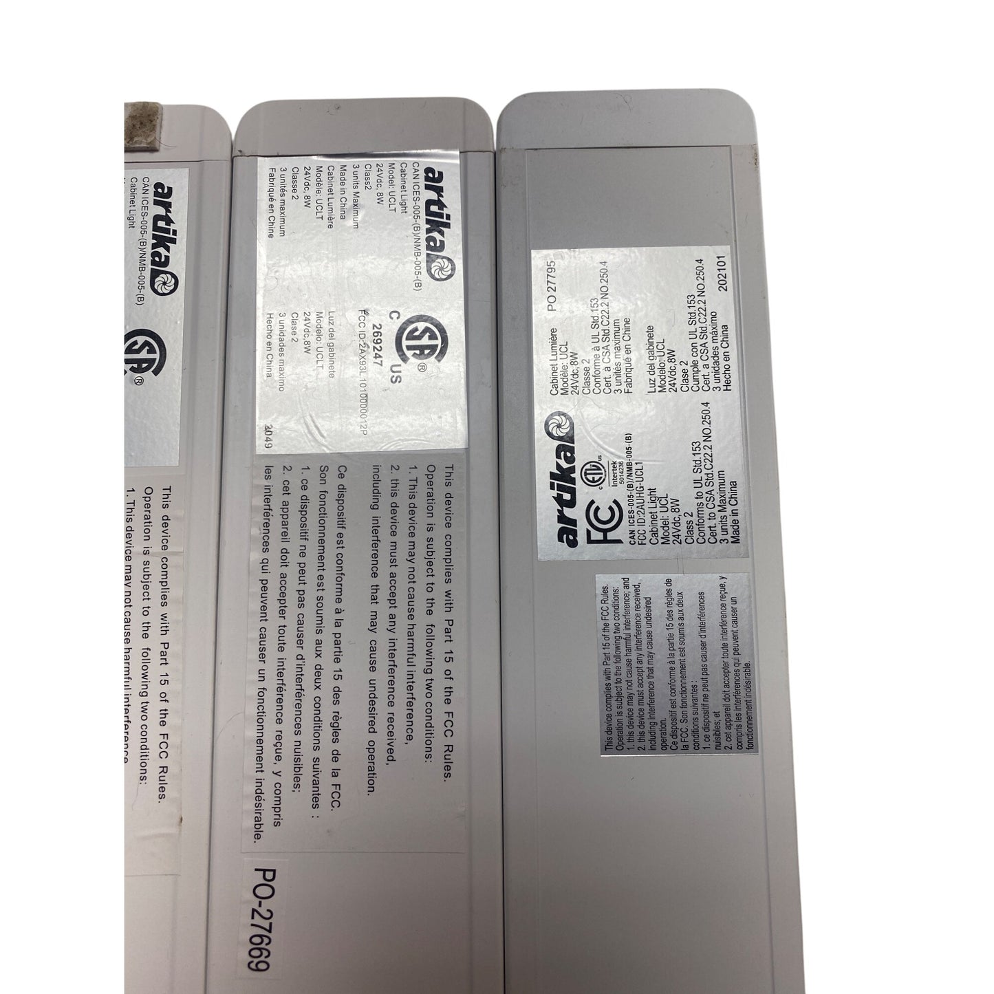 Artika Under-Cabinet LED Light Fixtures - Set Of 7