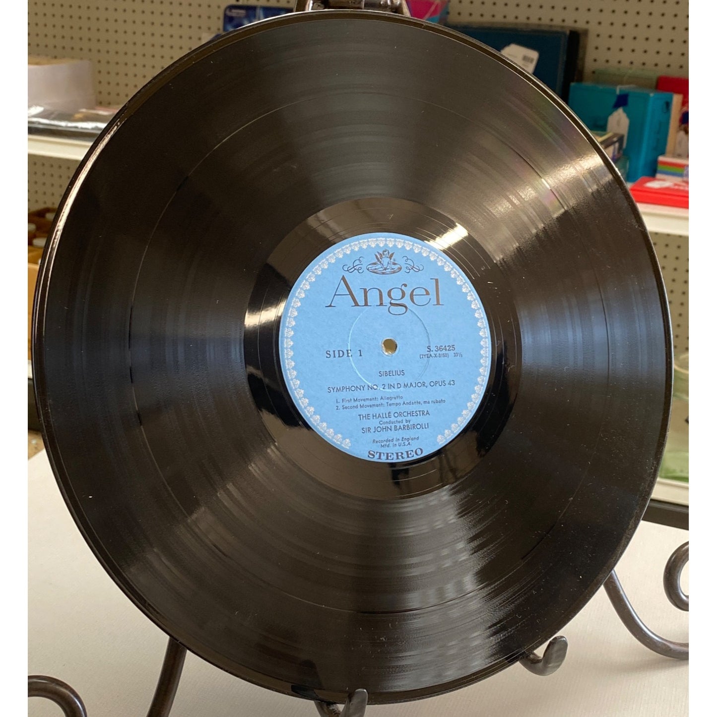 Sir John Barbirolli Angel Stereo Vinyl LP Sibelius Symphony No. 2 In D The Swan Of Tuonela The Hallé Orchestra