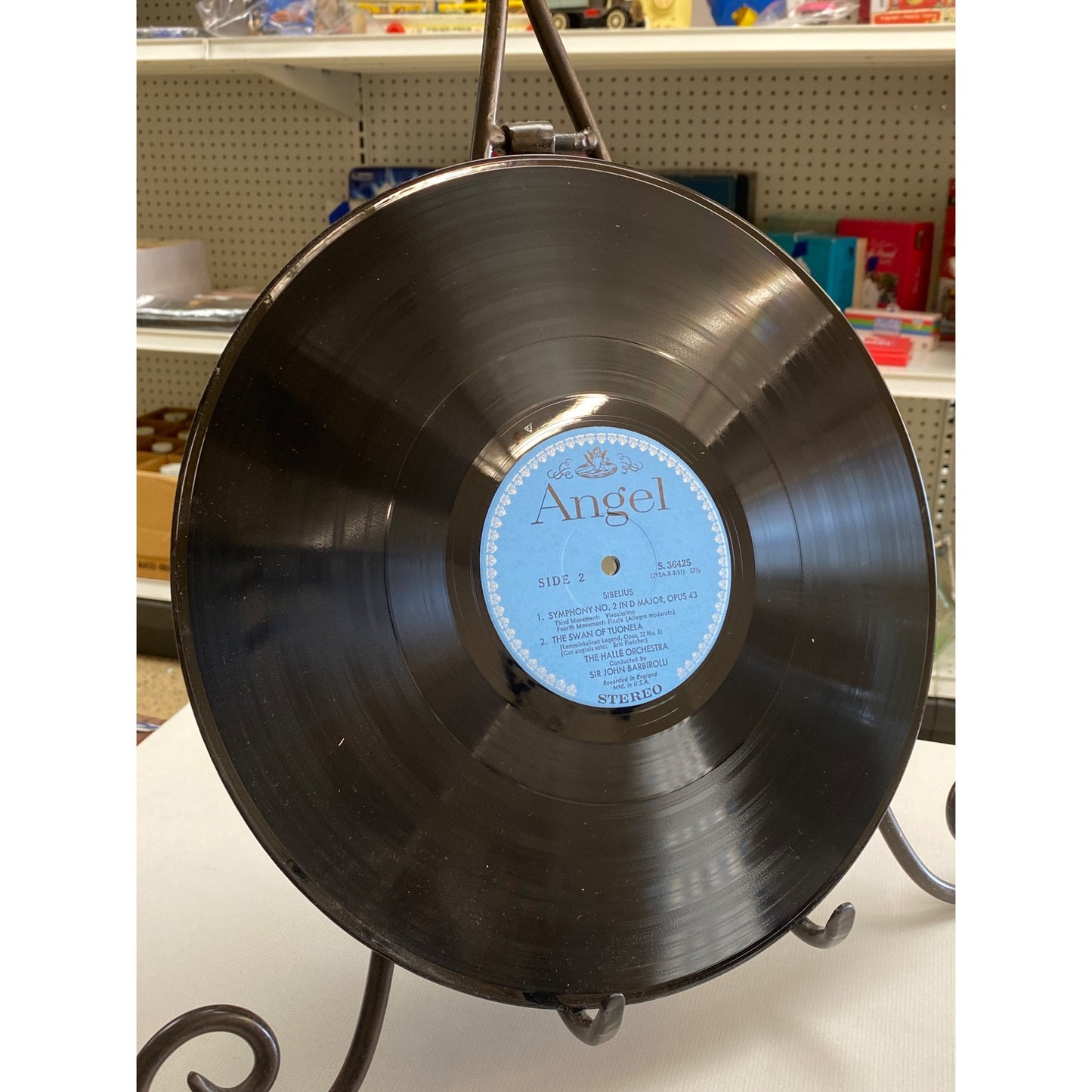 Sir John Barbirolli Angel Stereo Vinyl LP Sibelius Symphony No. 2 In D The Swan Of Tuonela The Hallé Orchestra