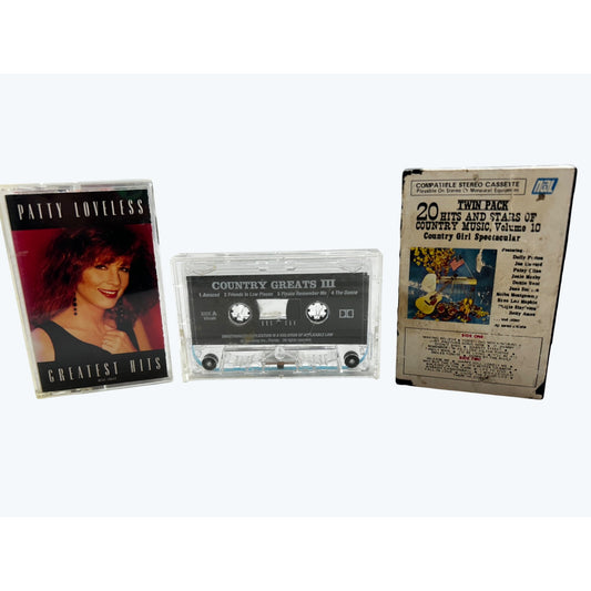 Patty Loveless Greatest Hits & Country Greats III Cassette Albums Twintape Pack Country Music Vol. 10