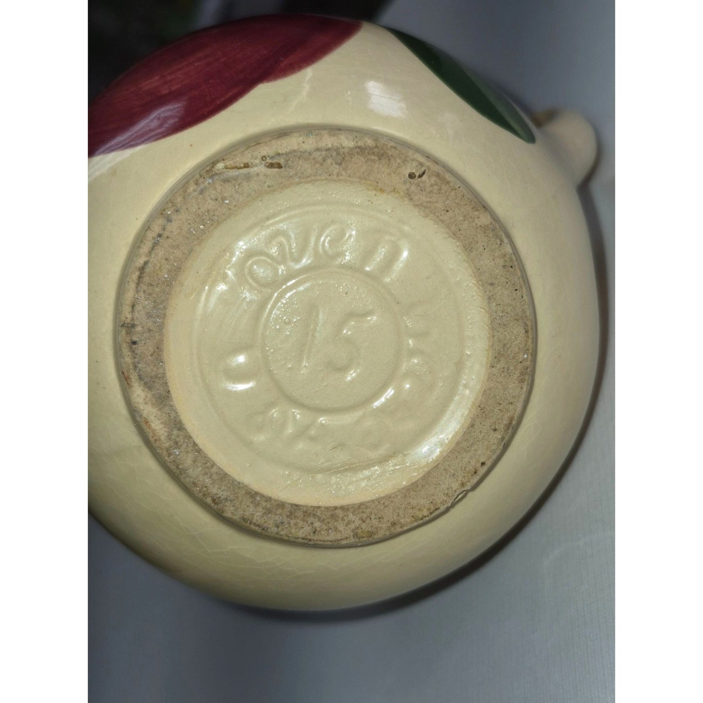 Watt Pottery Apple Cream Pitcher #15 Lindberg's Turtle Lake WI