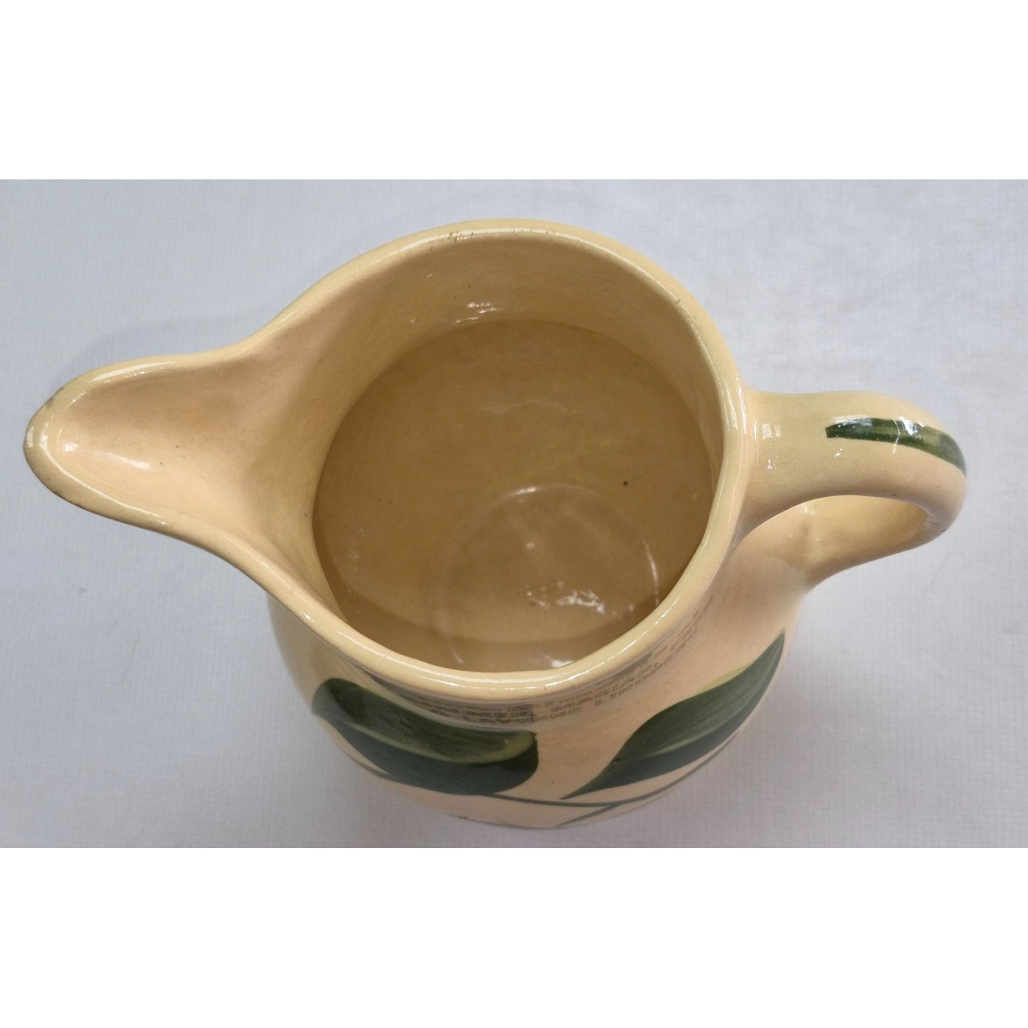 Watt Pottery Apple Cream Pitcher #15 Lindberg's Turtle Lake WI