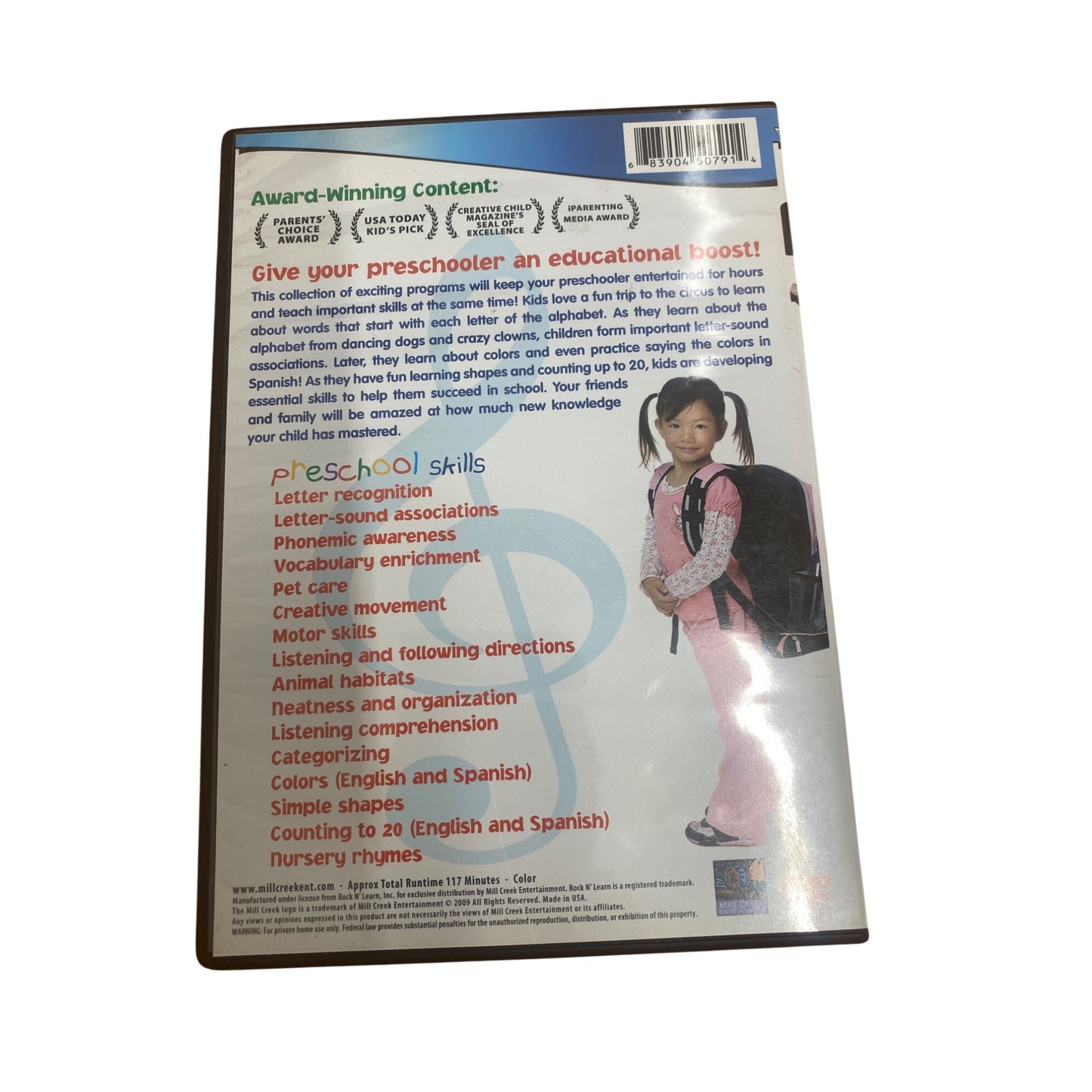 Rock N Learn Preschool DVD Ages 2-5