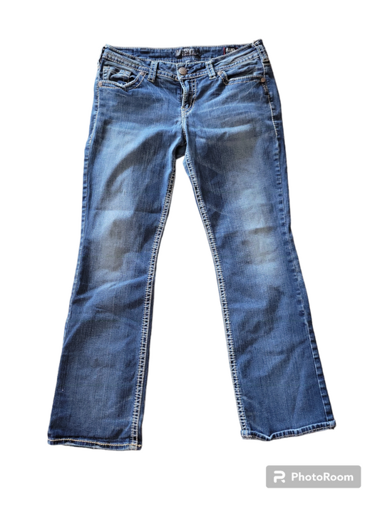 Silver Jeans Suki Mid Slim Boot size W32/L31