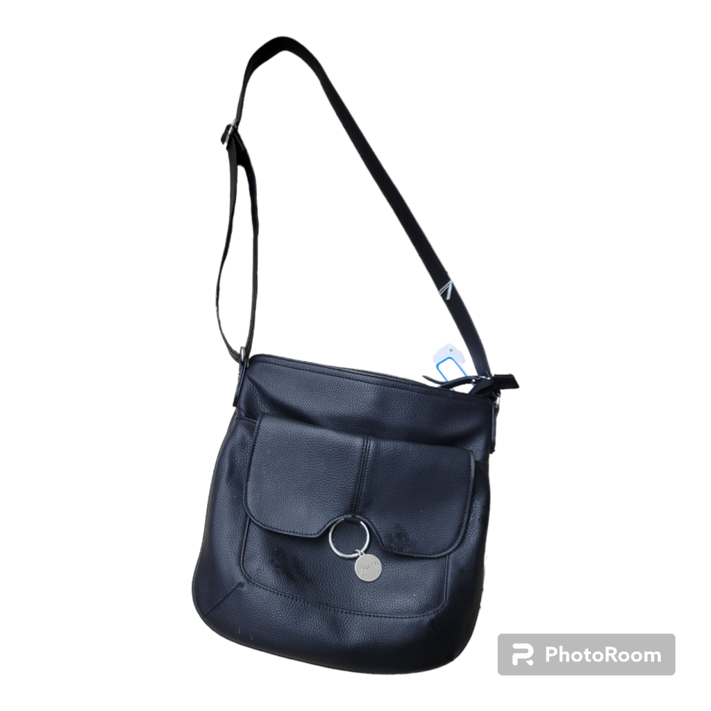 ROSETTI BLACK FAUX LEATHER CROSSBODY PURSE BAG