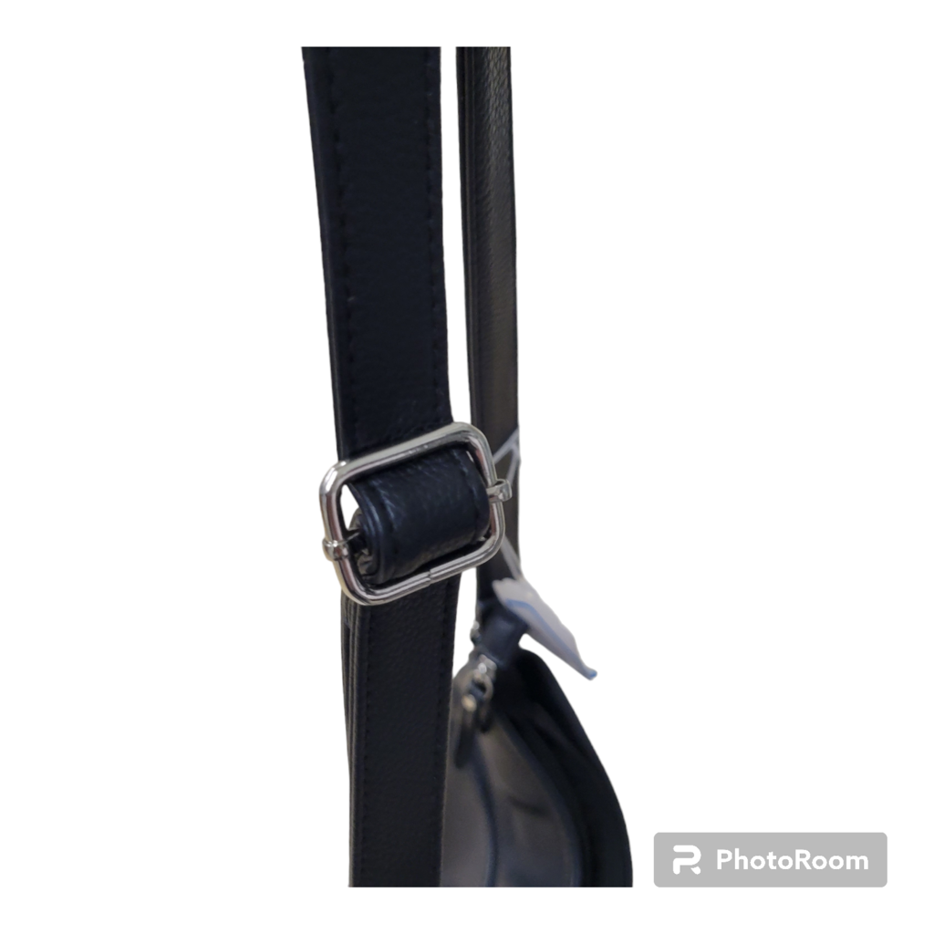 ROSETTI BLACK FAUX LEATHER CROSSBODY PURSE BAG