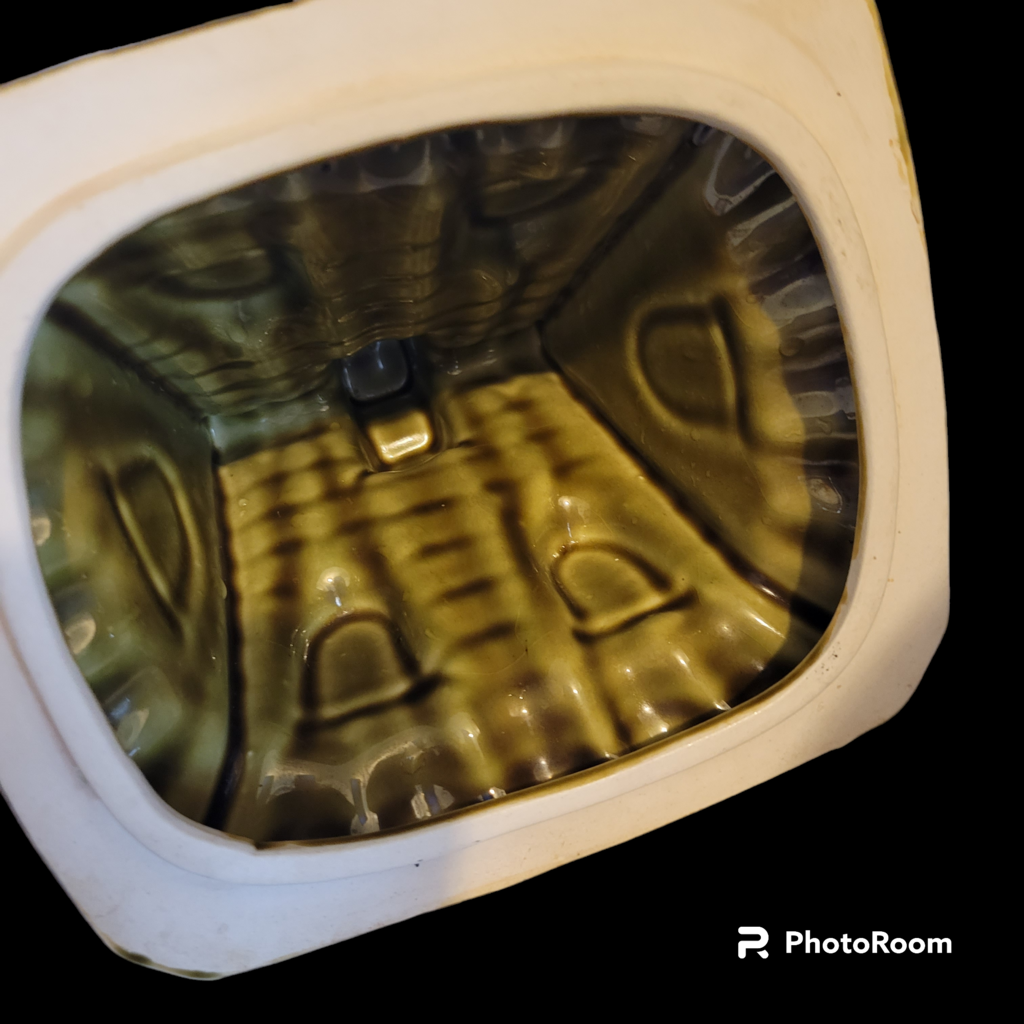 Vintage Cookie Jar Canister Nursery Rhyme Old Woman Who Lived in a Shoe Japan