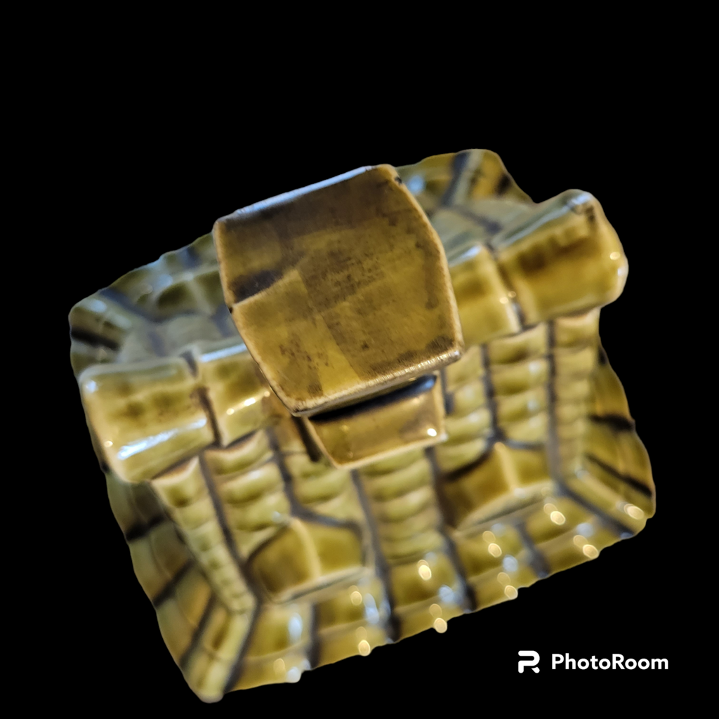 Vintage Cookie Jar Canister Nursery Rhyme Old Woman Who Lived in a Shoe Japan