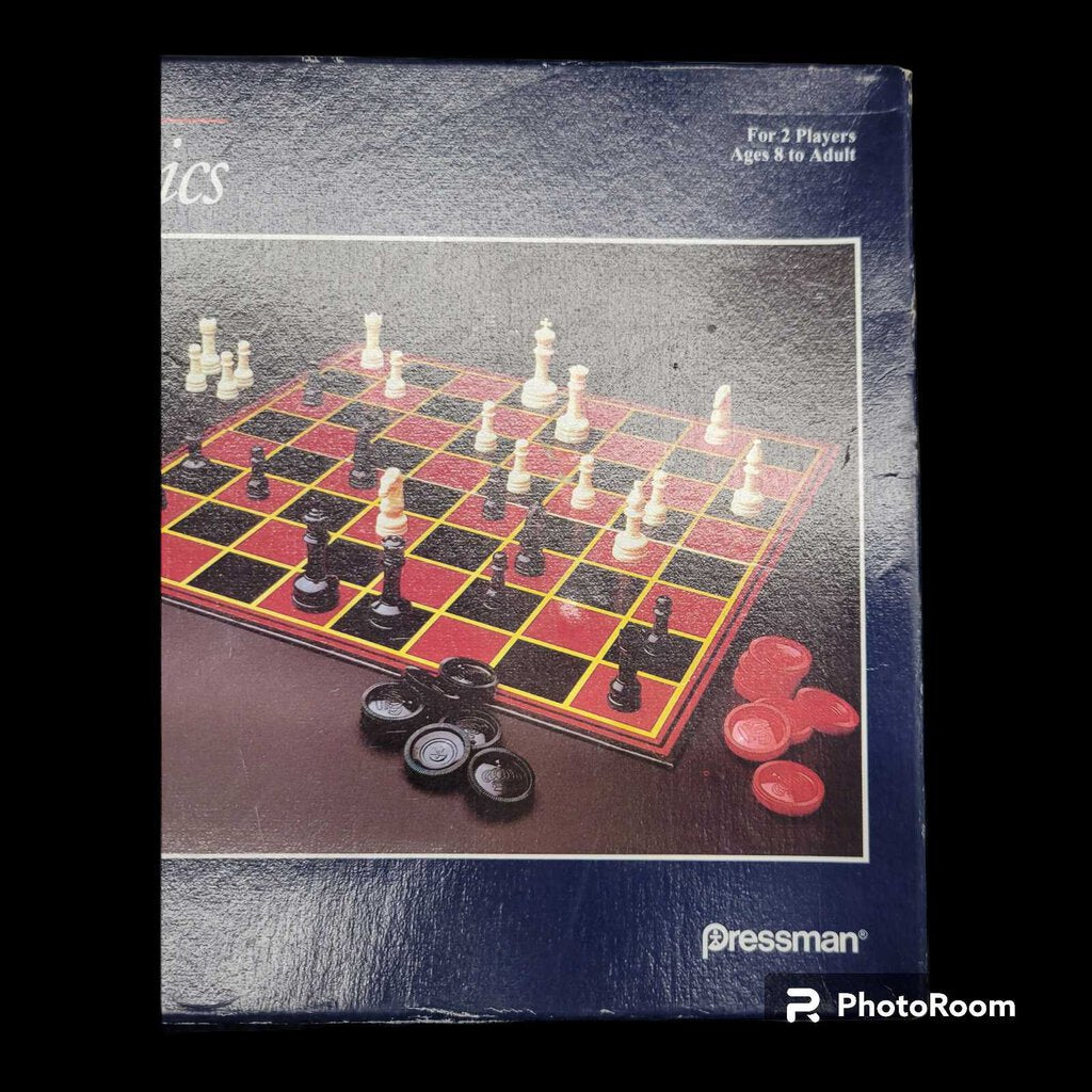 Vintage Family Classics Chess Backgammon Checkers Game Instructions
