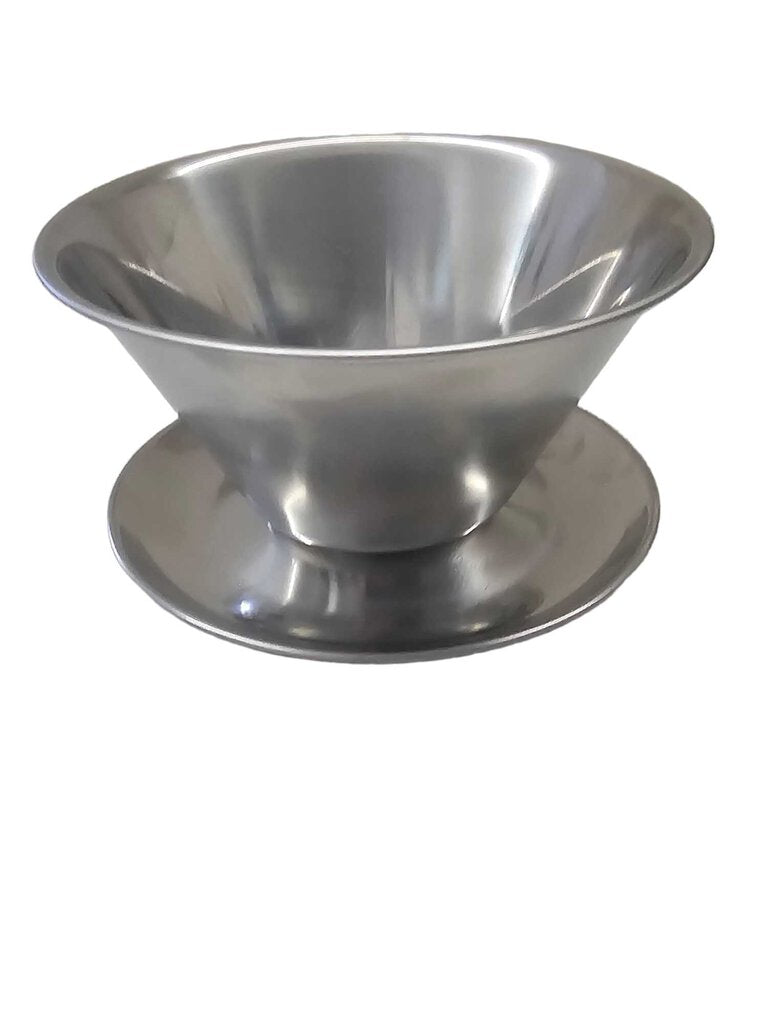 Vintage Denmark Gravy Boat stainless Steel Dish Bowl
