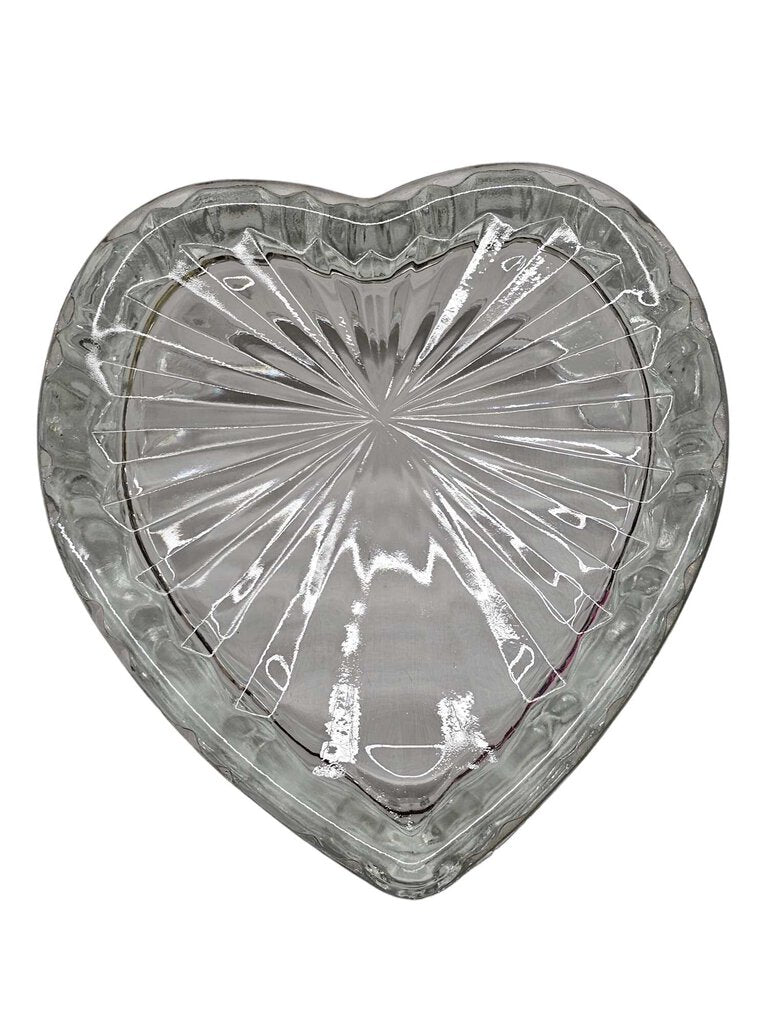 Glass Heart Shaped Bowl