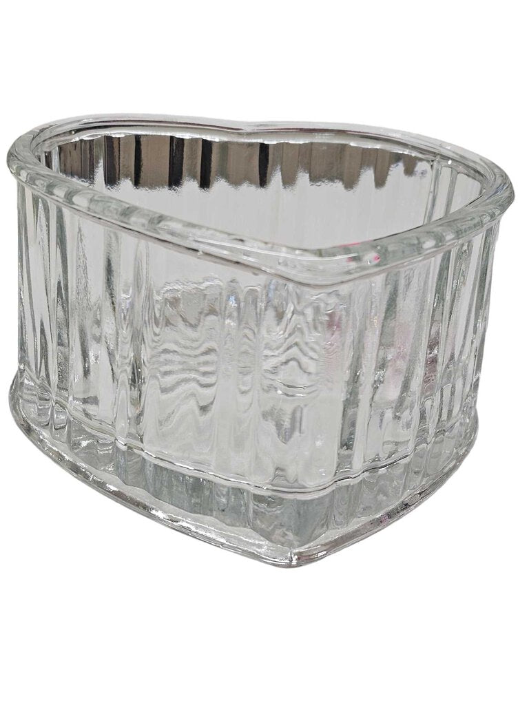 Glass Heart Shaped Bowl