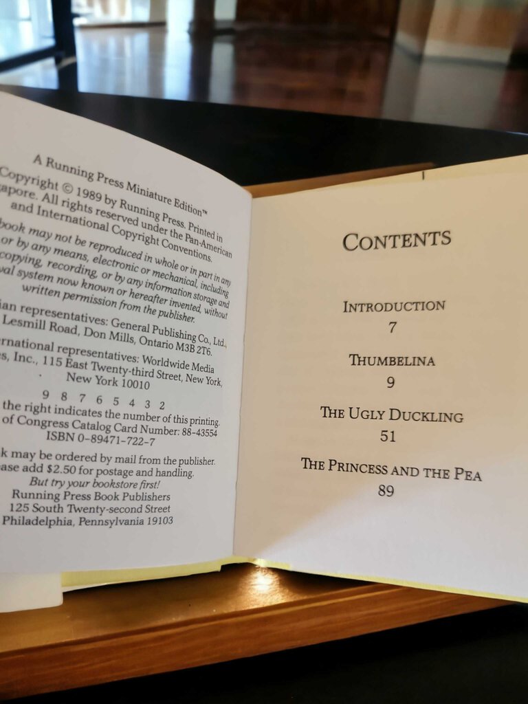 Thumbelina and Other Stories Mini Book Hans Christian Andersen