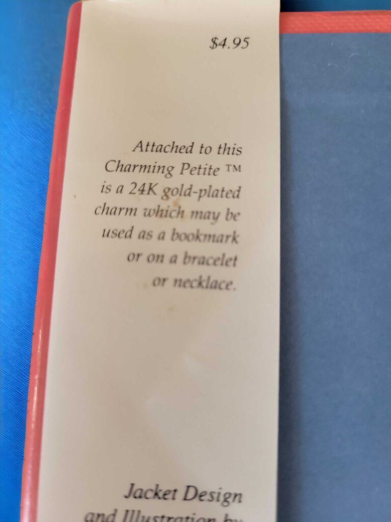 TRUE LOVE petite book Mini Hardcover Gold Heart Bookmark