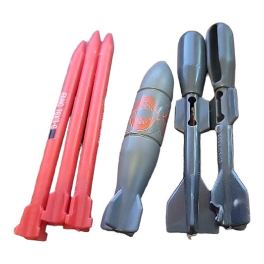 Vintage GI Joe Cobra Fang Weapons Vehicle Helicopter Bomb Missile