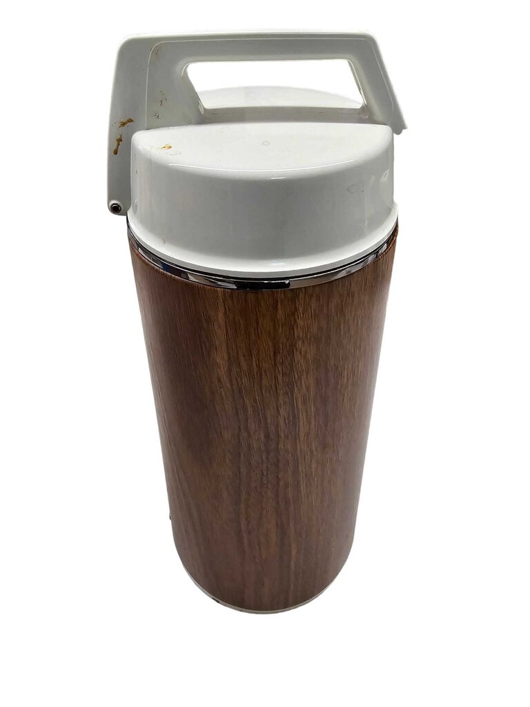 Vintage Everest Vacuum Pump Airpot Coffee Thermos 1.9 Liter Brown