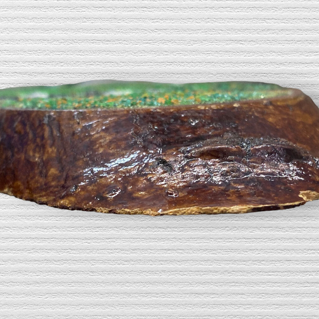 Textured Landscape Painting on Wood 12" Long 4" wide