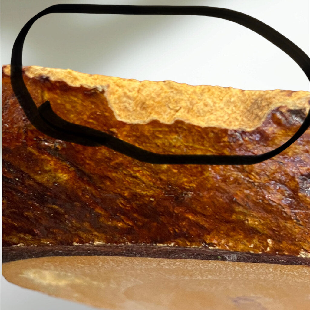 Textured Landscape Painting on Wood 12" Long 4" wide