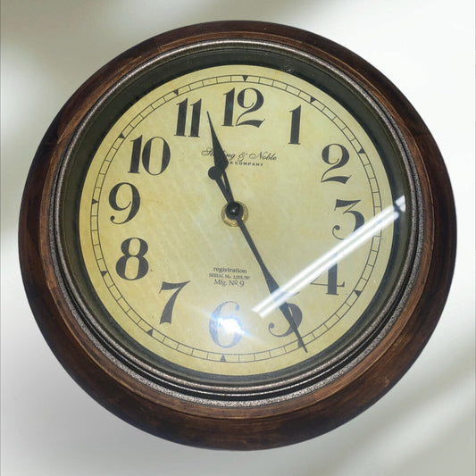 Vintage Sterling & Noble Clock Company 9" Clock
