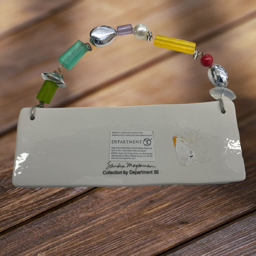 Department 56 Sandra Magsamen Ceramic Sign " Love makes a house a home"