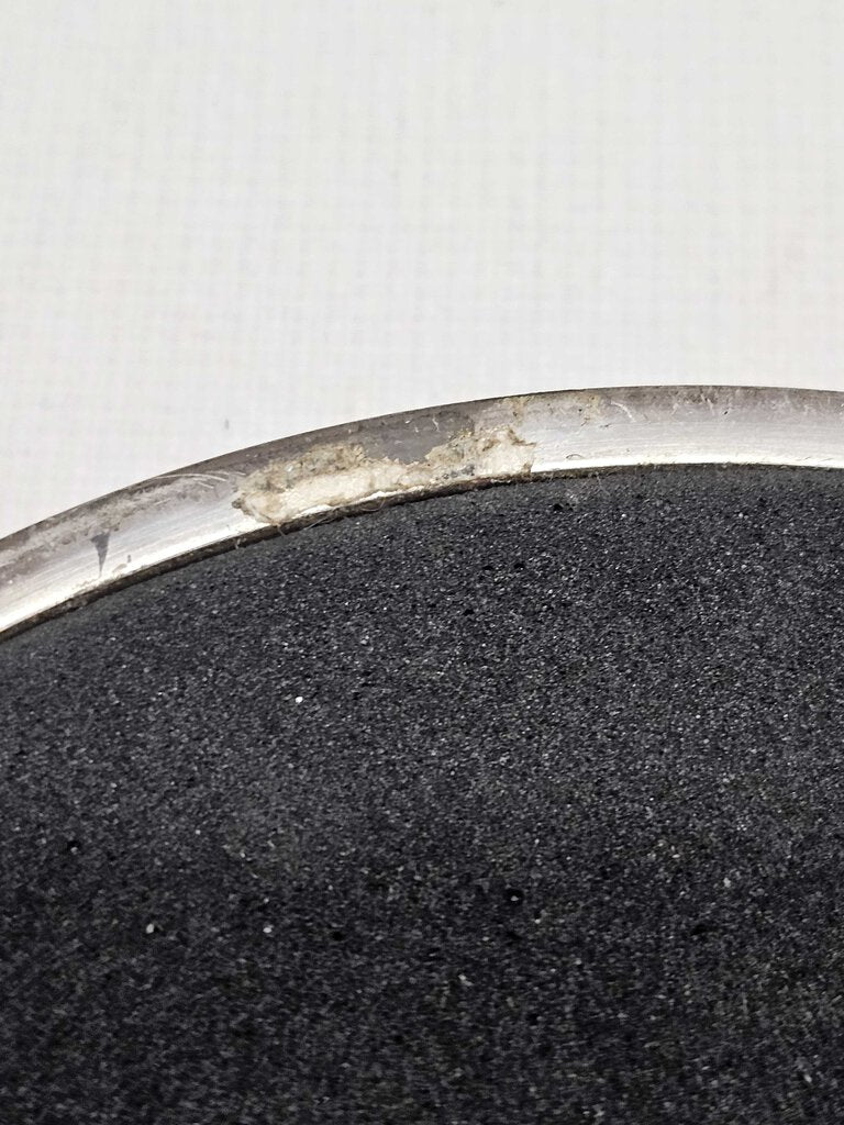 Vintage Silver Rimmed Etched Mirror Plate Coaster