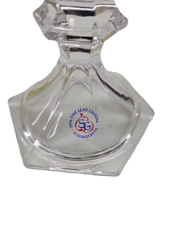 St. George Crystal 24% Fine Lead Crystal Candle Stick Holder