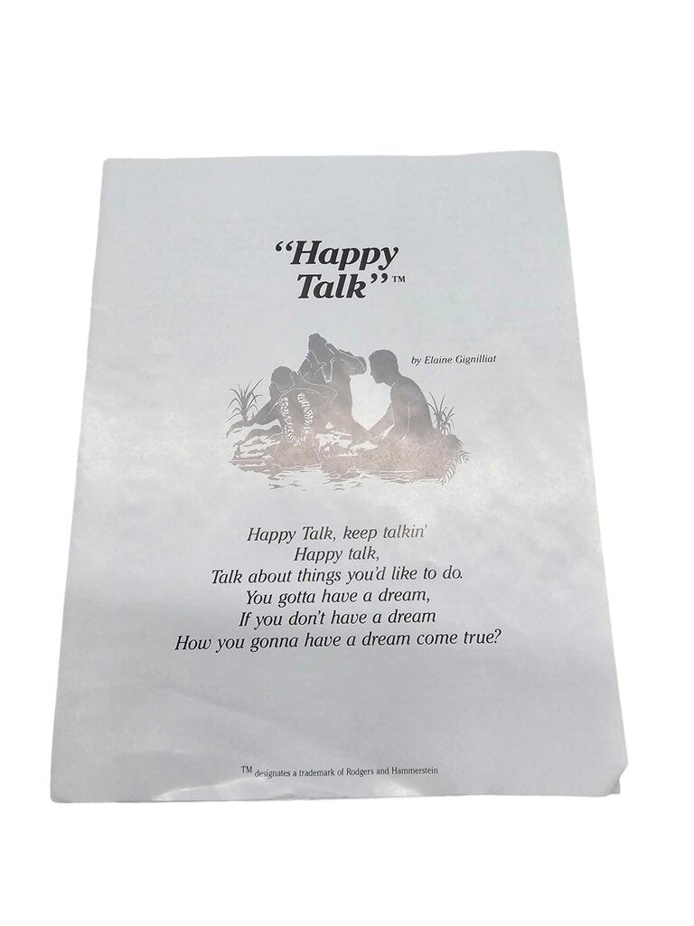 South Pacific "Happy Talk" Collectors Plate! 1987