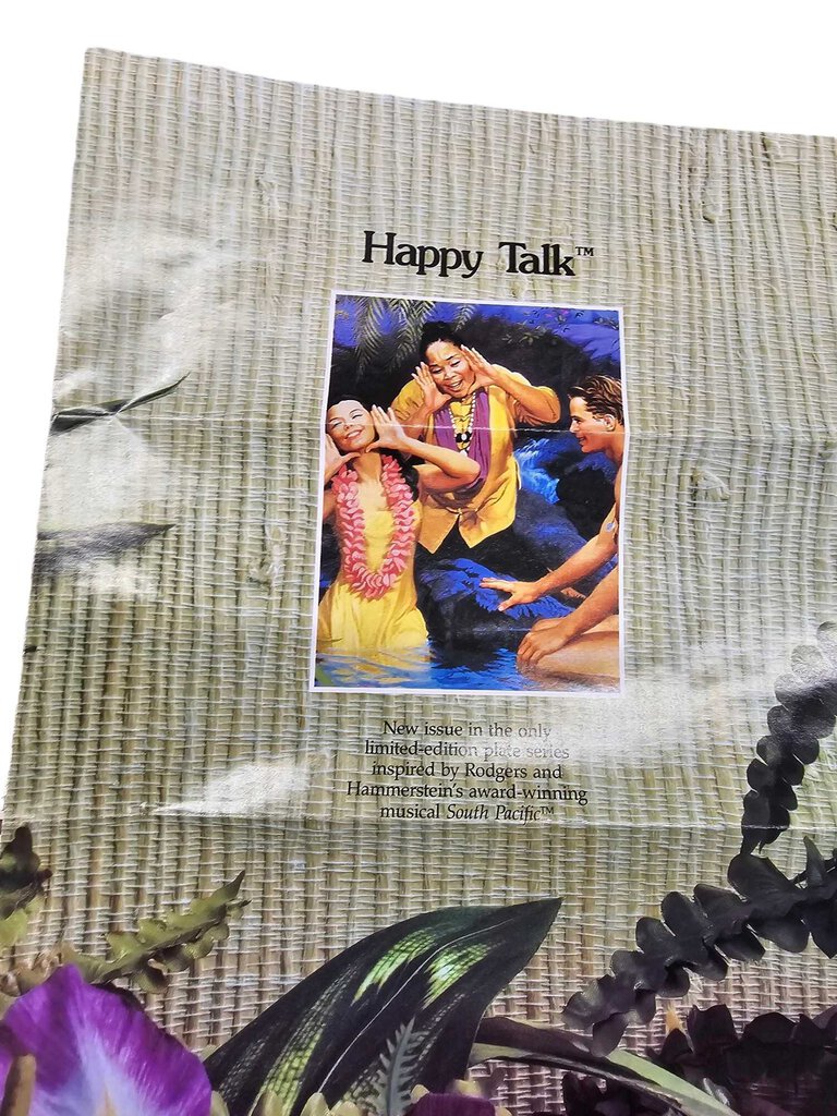 South Pacific "Happy Talk" Collectors Plate! 1987