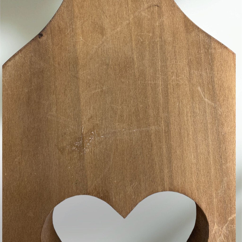 Longaberger Design Wooden Paddle with Heart