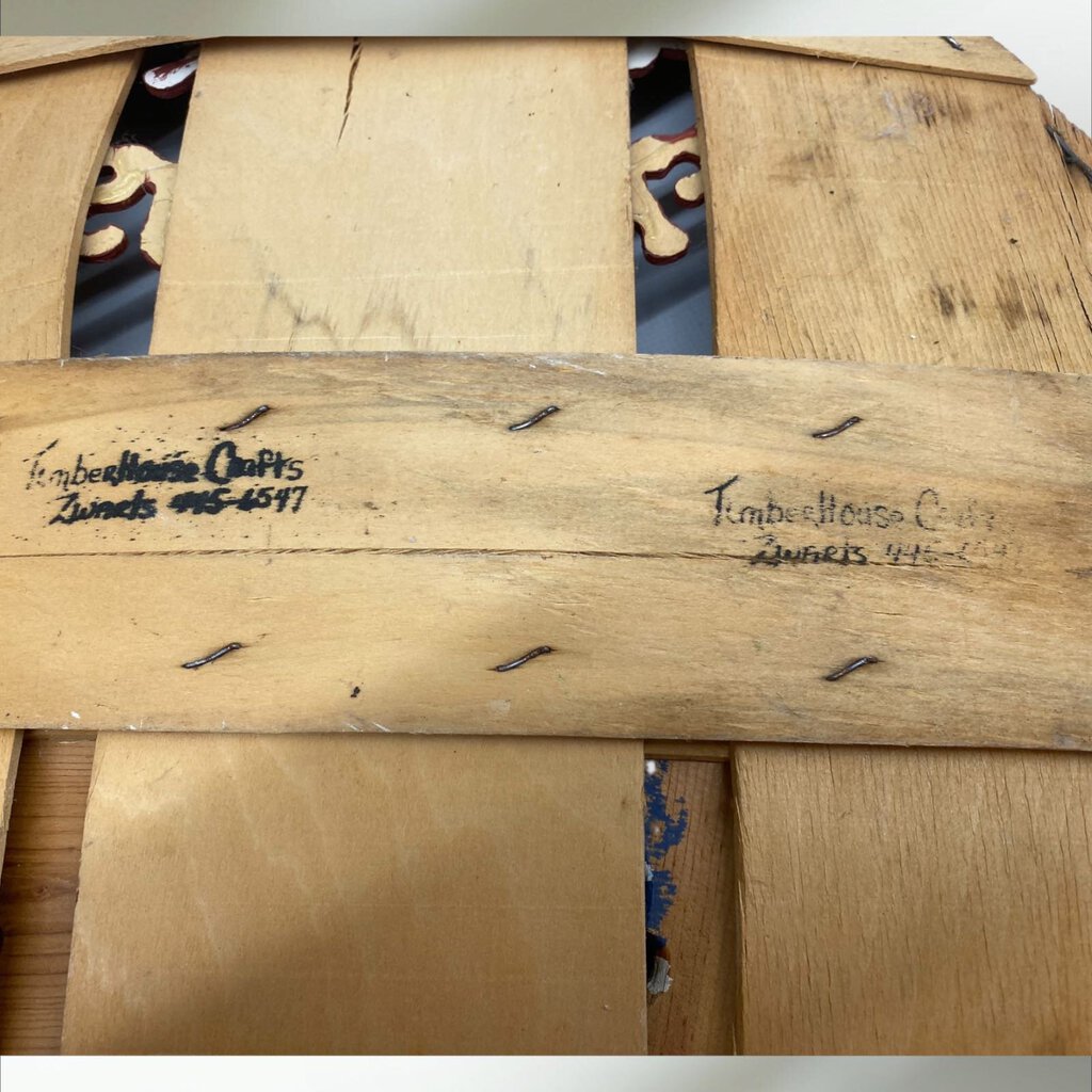 Vintage Country Friends Wooden Wall Art 17.5" Wide 15"Tall