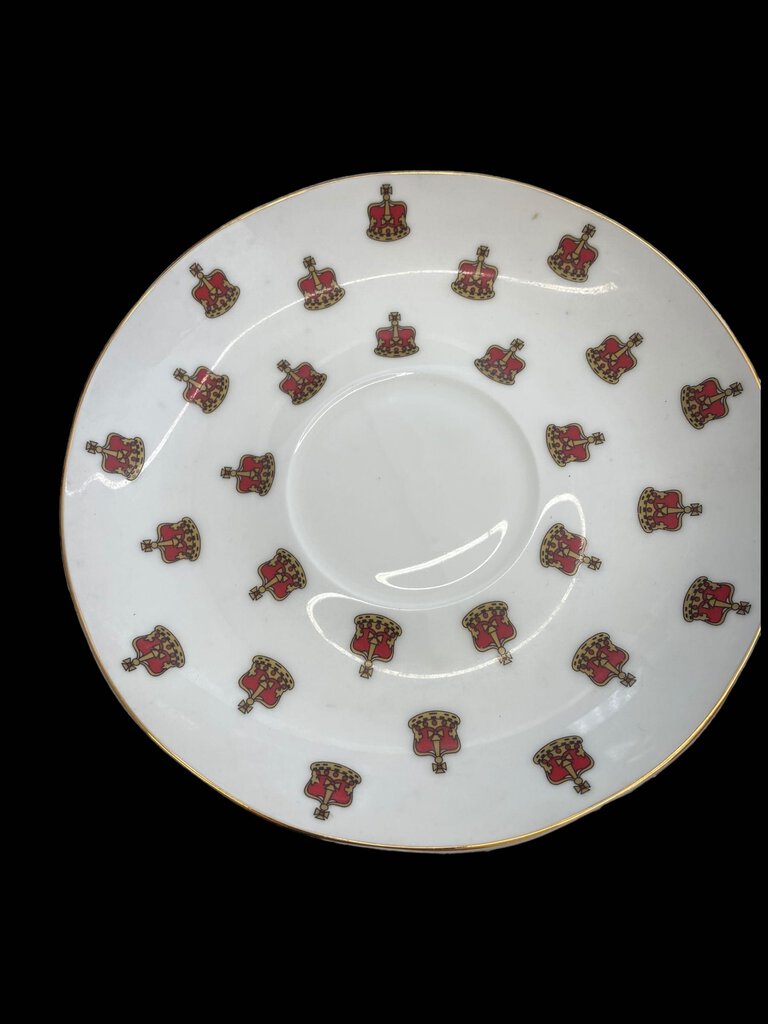 Vintage Edwardian Collection England Bone China Tea Cup and Saucer Set Gold Trim