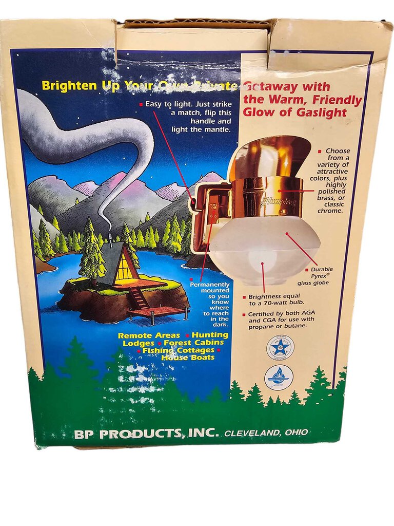 Vintage Paulin Humphrey Gas Operated Light New in box