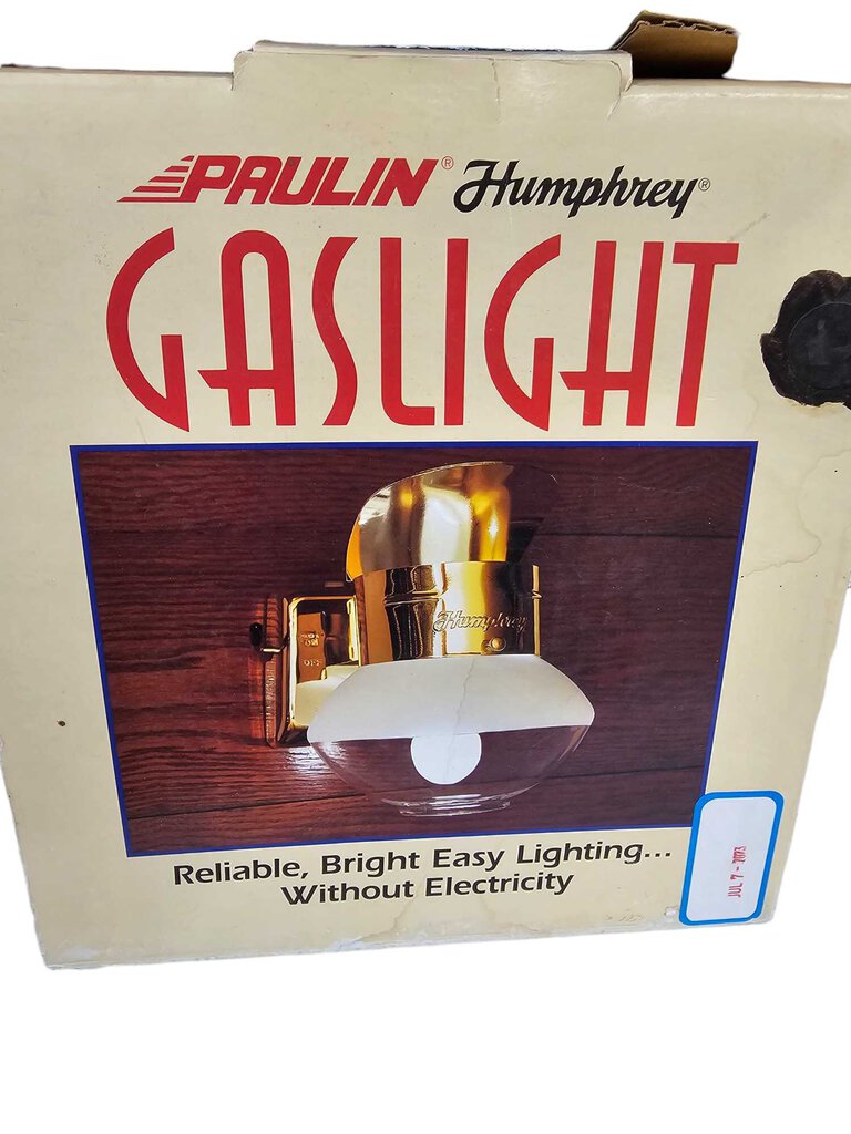Vintage Paulin Humphrey Gas Operated Light New in box