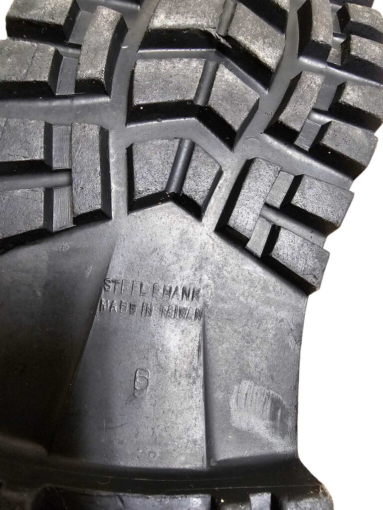 Vintage Montgomery Ward Blue White Snow Boot Steel Shank Size 9