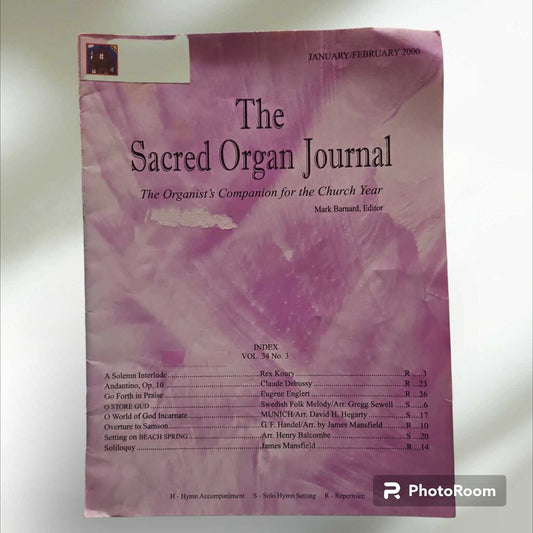 The Scared Organ Journal Jan/Feb 2000